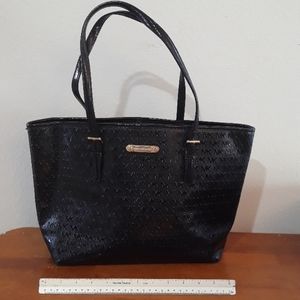 Michael Kors Black Patent Leather Handbag